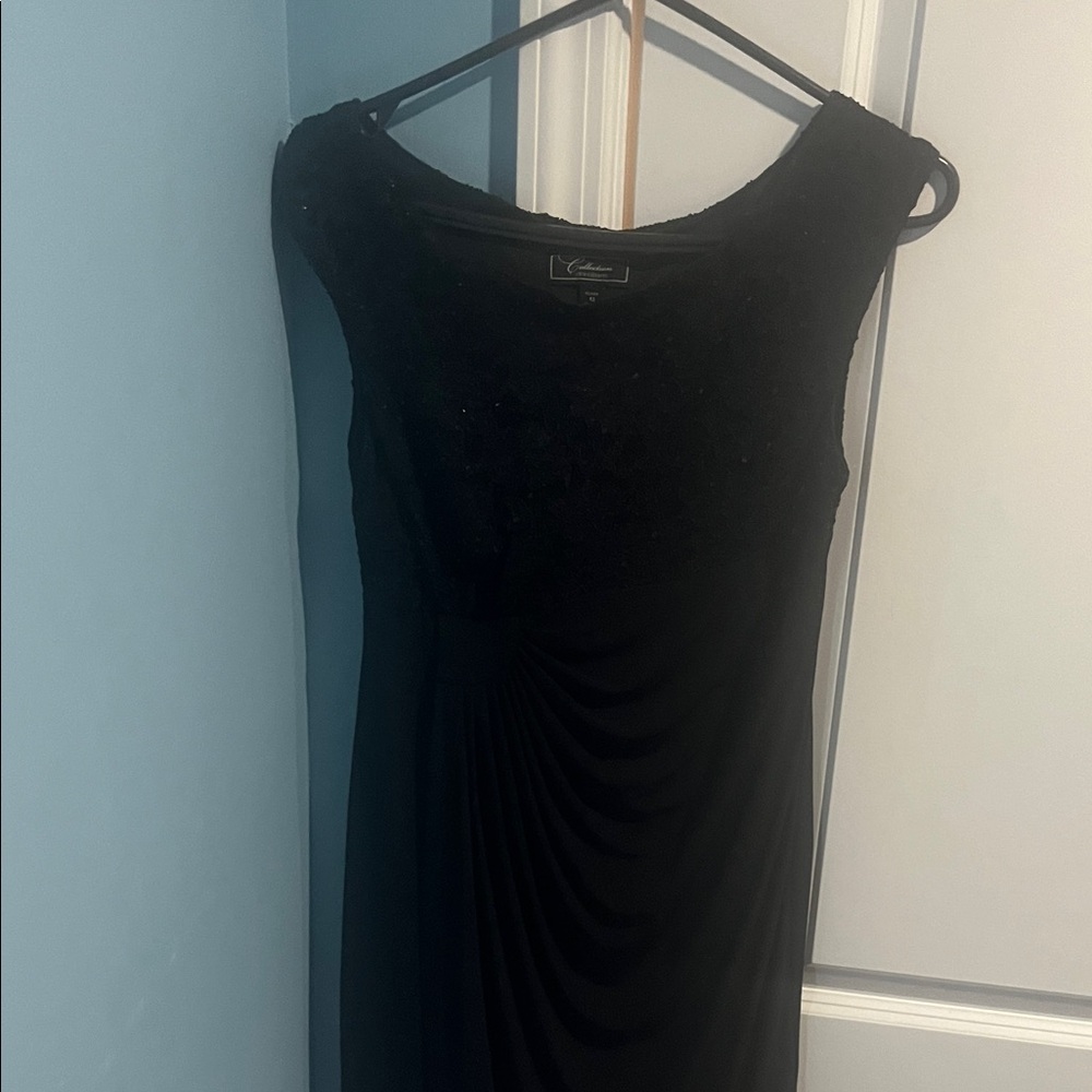 Elegant Sleeveless Black Dress (Dress Barn Collection, Size 12)